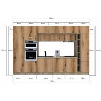 Bucatarie ZONE 380 FRONT PAL K002 / decor K365